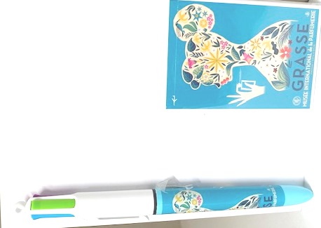 STYLO BIC MONSIEUR Z BLEU FLEUR